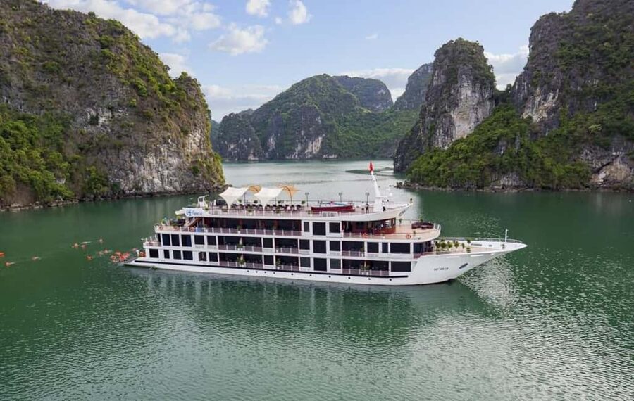 2 Days Halong 5 Stars Cruise with Free Pickup from Hanoi - Sunset, happy hour, and the cooking activity