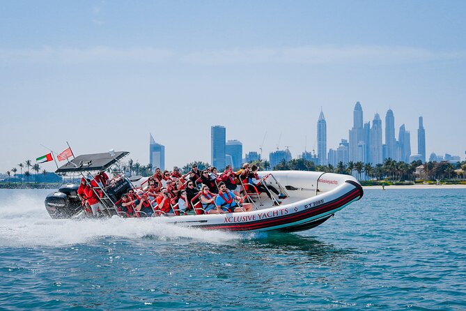 90 Minutes Speedboat Tour: Marina, Atlantis, Palm & Burj Al Arab - Ain Dubai and Bluewaters Island