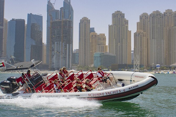 90 Minutes Speedboat Tour: Marina, Atlantis, Palm & Burj Al Arab - Palm Views and the engineered Palm