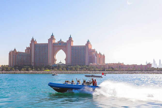 90 Minutes Speedboat Tour: Marina, Atlantis, Palm & Burj Al Arab - Atlantis, The Palm from offshore