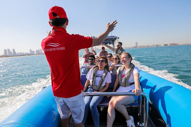 90 Minutes Speedboat Tour: Marina, Atlantis, Palm & Burj Al Arab - Dubai Marina and Cayan Tower