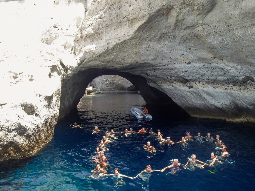 Adamas: Milos & Polyaigos Full-Day Sailboat Tour with Lunch - Thiorichia and the sulfur-mining coast