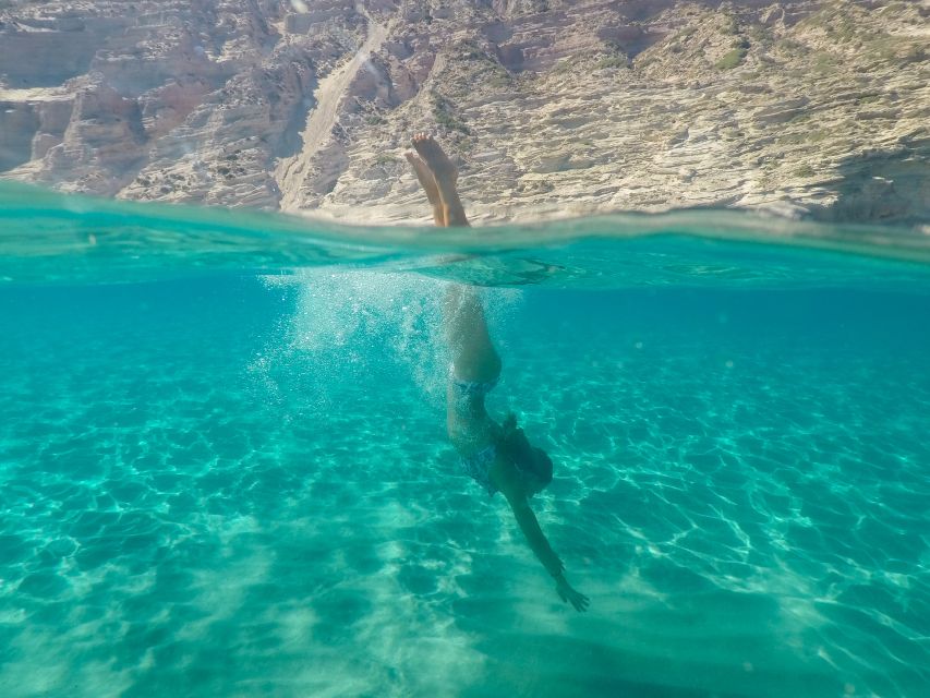 Adamas: Milos & Polyaigos Full-Day Sailboat Tour with Lunch - Gerakas, emerald water, and a second swim