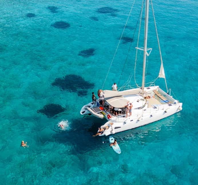 Agios Nikolaos: Spinalonga and Kolokytha Catamaran with Meal - Schistra Bay and lunch on the catamaran