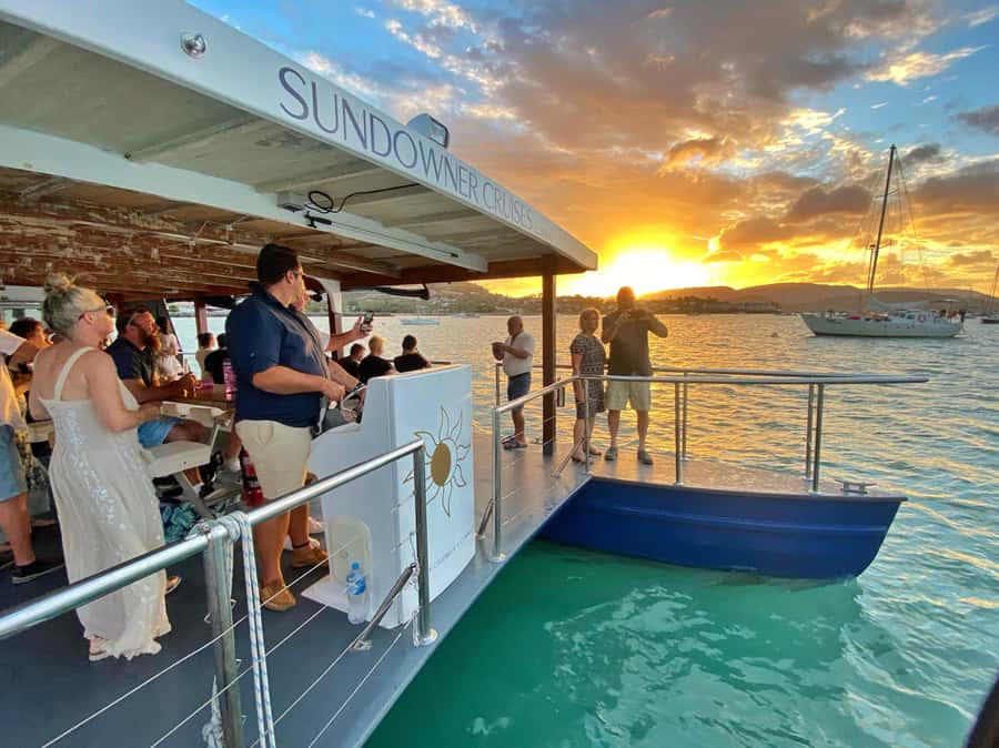 Airlie Beach: 2-Hour Sunset Cruise with Sparkling Wine - Music, humor, and the social mood onboard