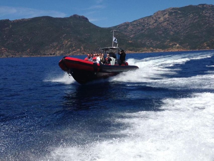Ajaccio/Porticcio: Scandola & Piana Semi-Rigid Boat Day Trip - Swimming at Capo Rosso