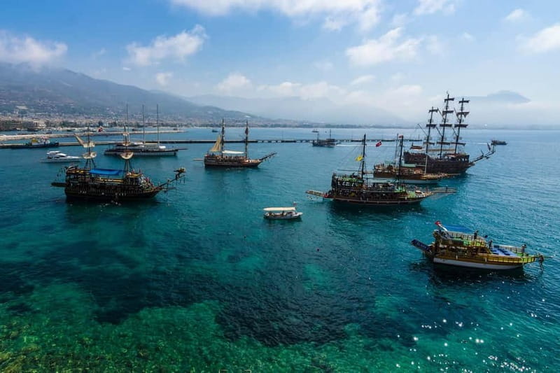 Alanya: Pirate Boat with Transfer, Lunch & Soft Drinks - Music, games, dancing, and the foam party