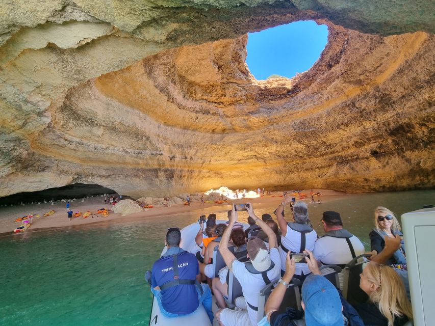 Albufeira: Benagil Cave and Dolphin Sightseeing Boat Cruise - From Arrifes to Armação de Pêra