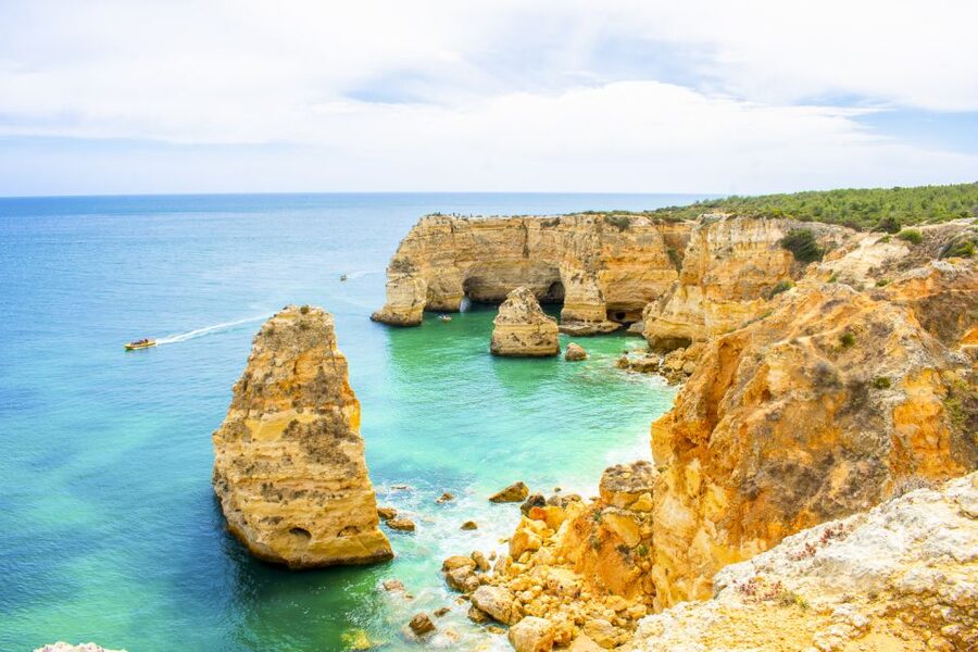 Albufeira: Benagil Caves & Dolphin Watching Speed Boat Tour - Searching for dolphins without chasing them
