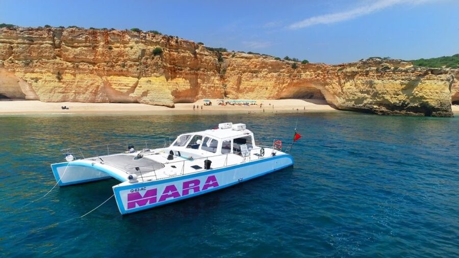 Albufeira: Catamaran Cruise with BBQ & Open Bar on the Beach - Seeing Benagil Without a Land Tour