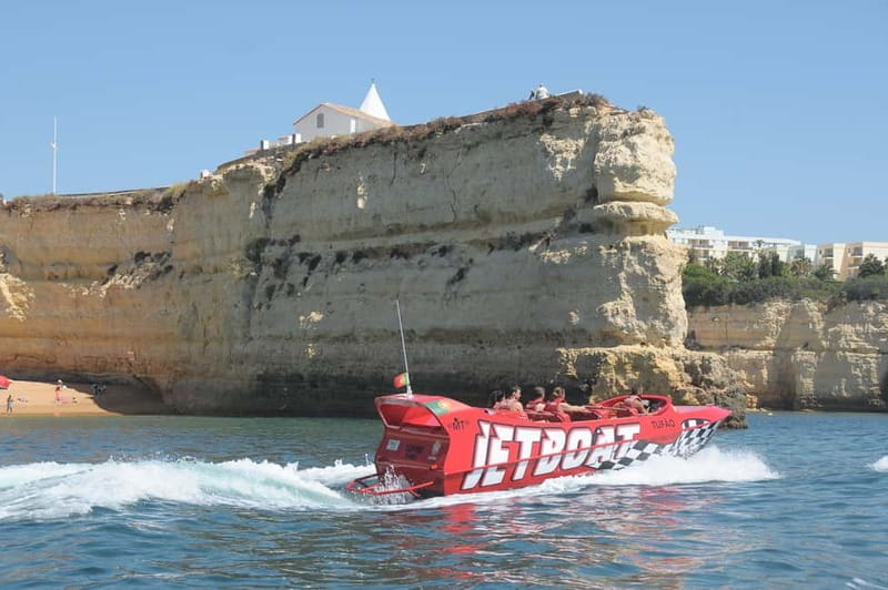 Albufeira: High-Adrenaline Jet Boat Ride - Leaving Albufeira Marina for the Algarve coast