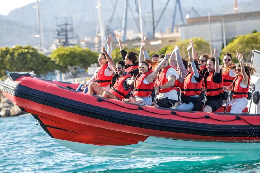 Alcudia: Sightseeing, Sea Caves & Snorkel Speedboat Tour - Aucanada Island gives you the first coastal view