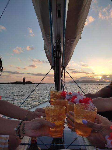Alghero: Sunset Sailing Aperitif Experience - The Sunset View Toward Capo Caccia