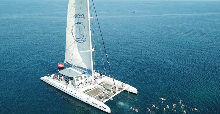Alicante: 6-Hour Catamaran Cruise to Tabarca Island - The return sail past Santa Pola