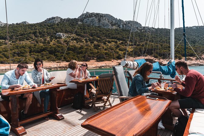 All Day Cruise -3 Islands to Agistri,Moni, Aegina with lunch and drinks included - Moni or Metopi: a swimming stop, not a town visit