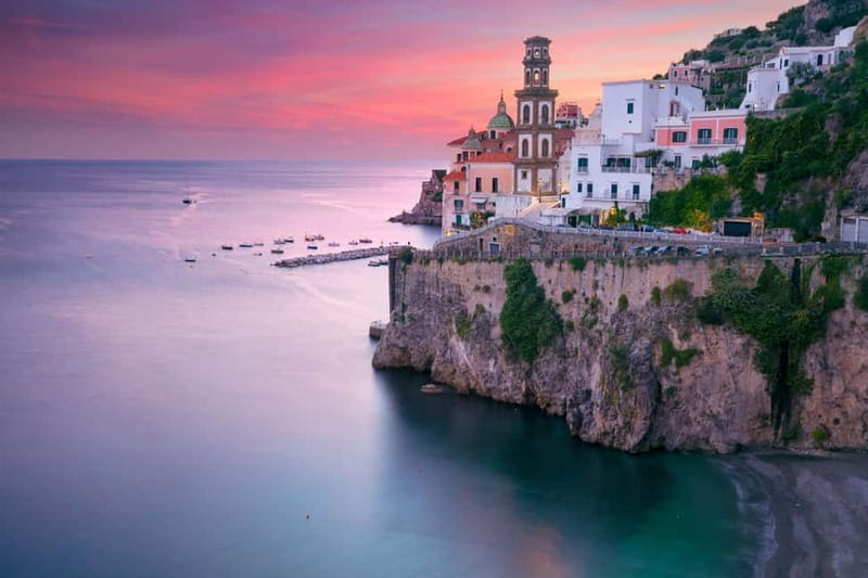 Amalfi Coast: Sunset Boat Tour with Fruit & Drinks - Furore Fjord and the coast’s most dramatic rock formations