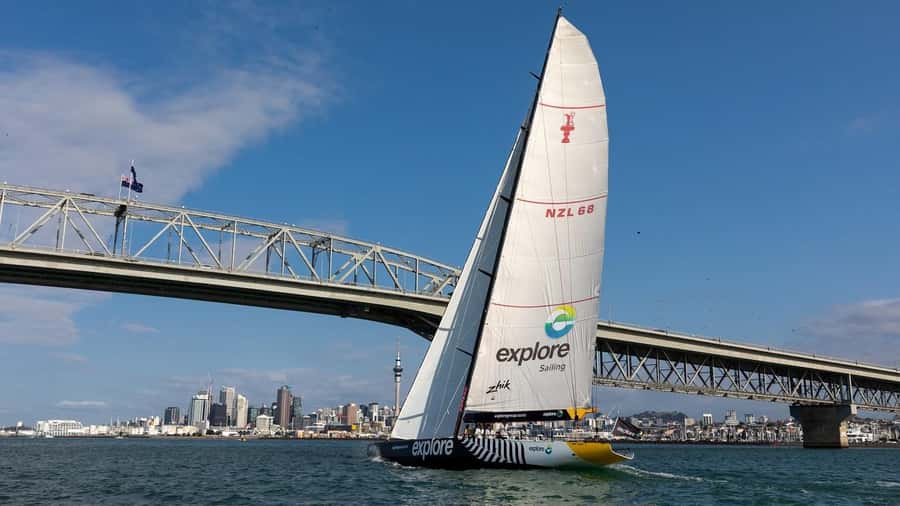 America’s Cup 2-Hour Sailing Experience Waitemata Harbour - Getting the safety briefing and learning the boat
