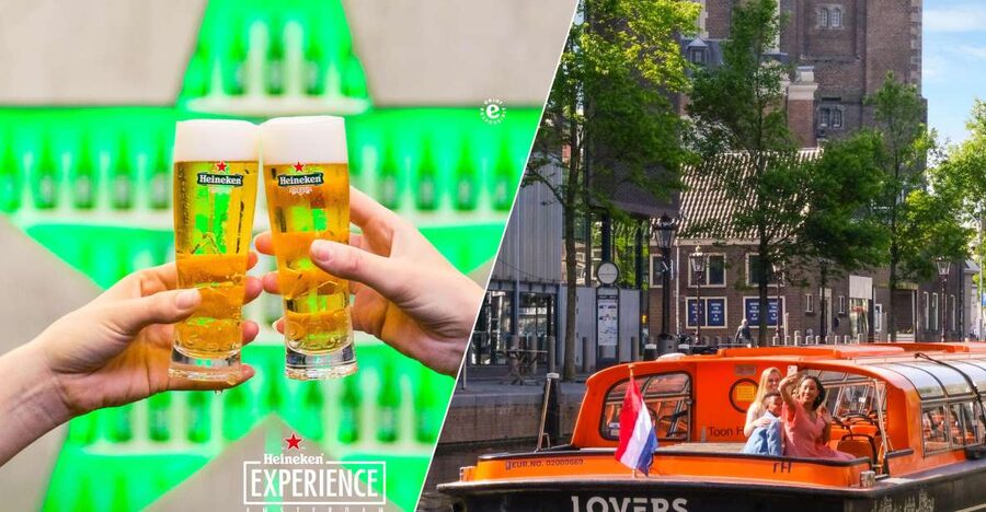 Amsterdam: City Canal Cruise and Heineken Experience - A one-hour ride through the Canal Belt