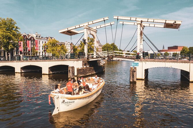 Amsterdam Luxury Canal Cruise + Unlimited Drinks & Bites option - From the Amstel to the Skinny Bridge