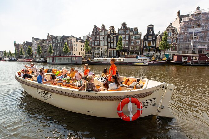 Amsterdam Luxury Canal Cruise + Unlimited Drinks & Bites option - Rijksmuseum, Leidseplein, and the flower market