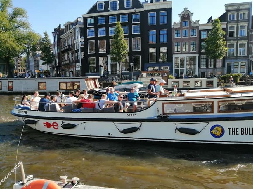 Amsterdam: The Bulldog Boat Smoke-Friendly Cruise & 2 Drinks - Starting at Central Station with two drinks