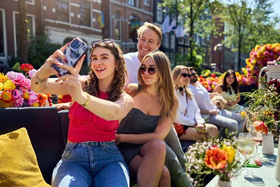 Amsterdam: The Original Flower Boat with Local Guide and Bar - Weather, comfort, and access