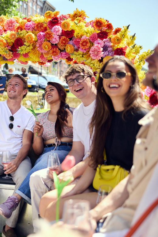 Amsterdam: The Original Flower Boat with Local Guide and Bar - The Flower Bike Man story