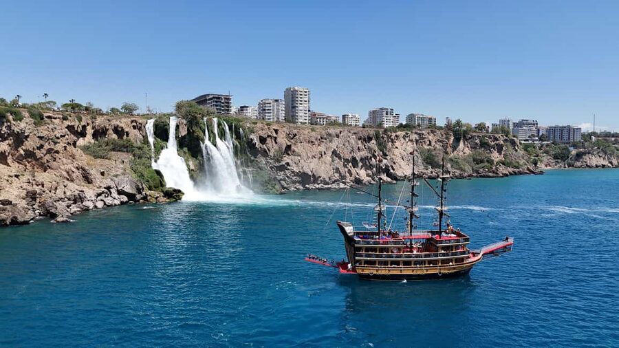 Antalya: Lara Pirate Boat Day Trip w/ Lunch & Soft Drink - Swimming in the Mediterranean bays