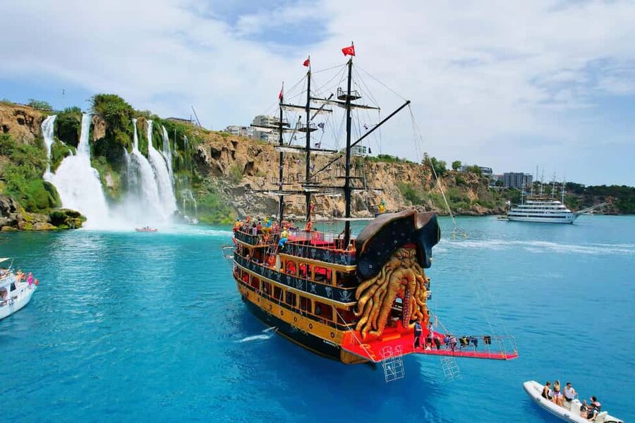 Antalya: Lara Pirate Boat Day Trip w/ Lunch & Soft Drink - Lara pickup and the six to seven-hour schedule