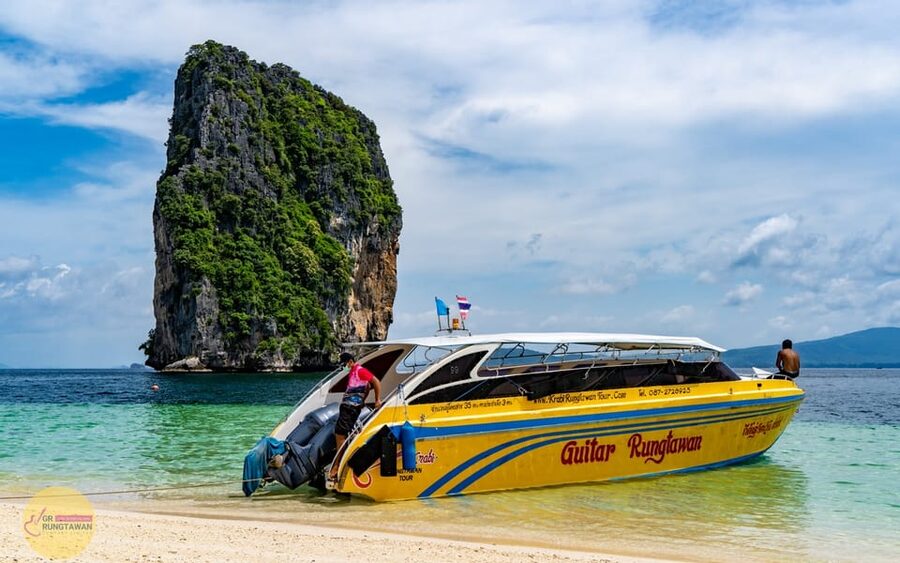 Ao Nang: 4 Islands Day Tour by Speedboat or Longtail Boat - Chicken Island, the famous rock profile