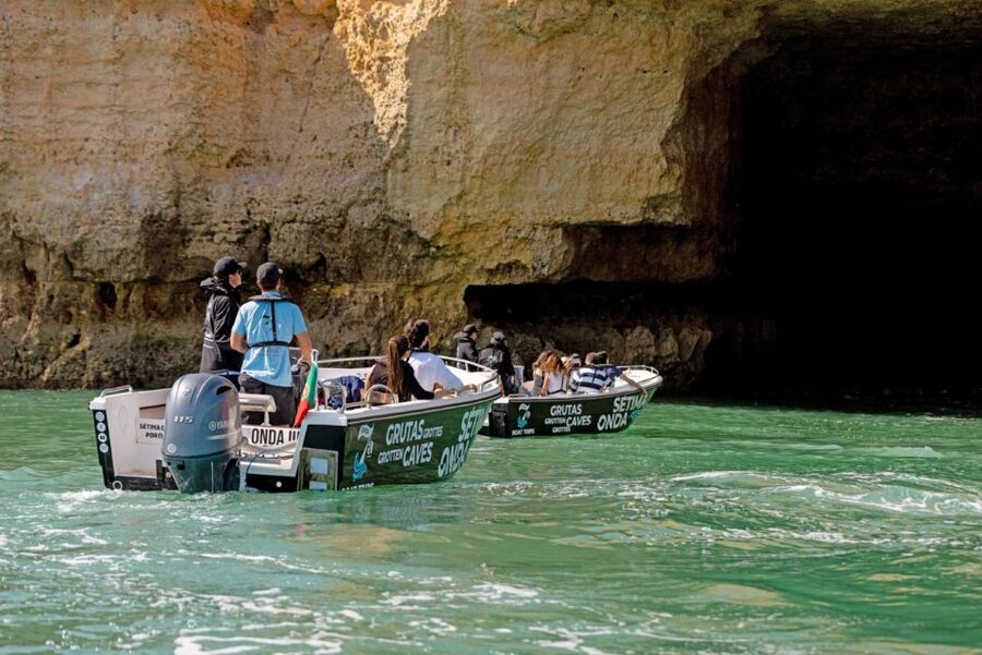Armação de Pêra: Benagil Caves and Secret Beaches Boat Trip - What the guide and skipper add