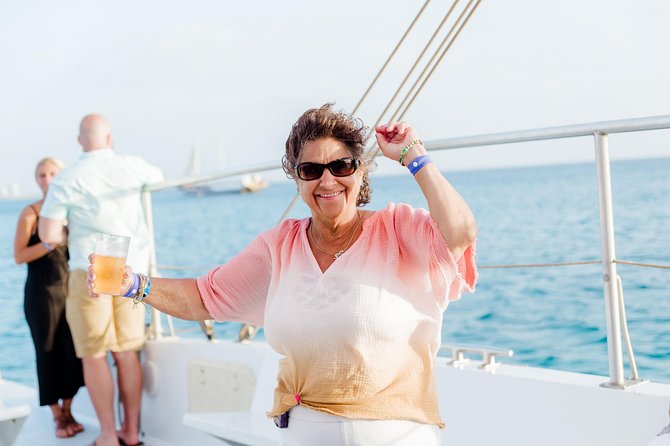Aruba Sunset Sail with Appetizers and Open Bar - Music, stories, and dancing keep the sail social