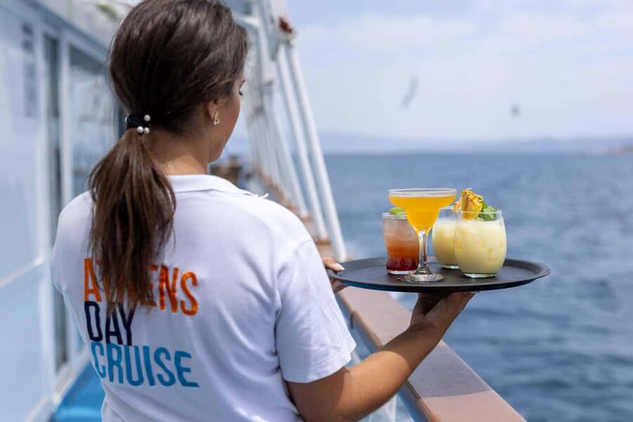 Athens: Islands Swimming Day Cruise. DJ, Lunch & Drinks inc. - The return trip turns into a sunset party