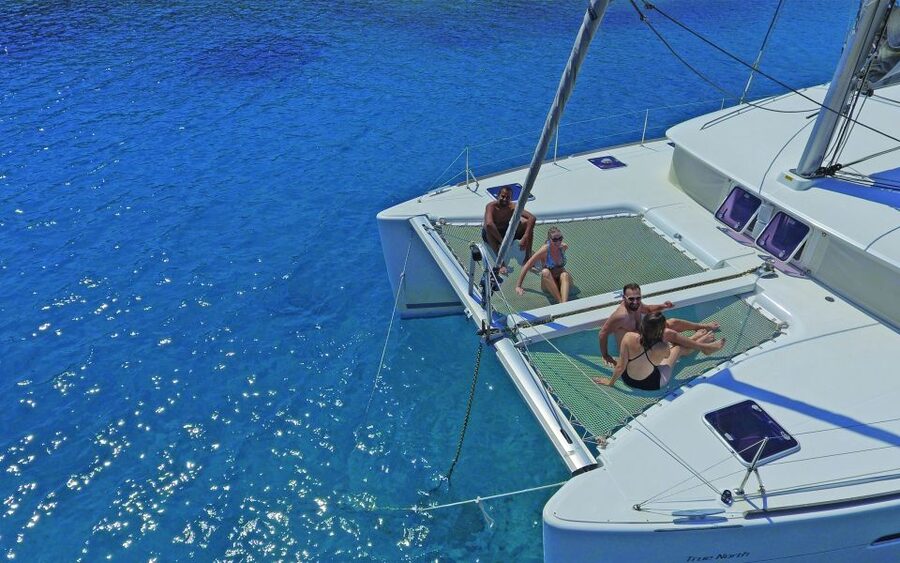Athens: Riviera Catamaran Cruise with Meal and Drinks - Sailing from Alimos toward Voula