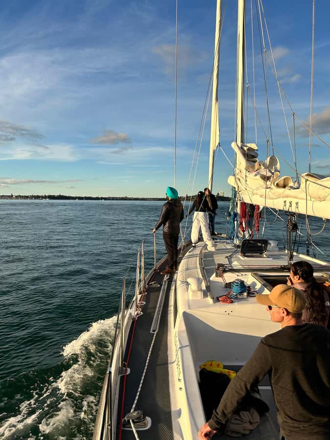 Auckland Harbour 1.5-Hour Sailing Cruise - Sailing out from Viaduct Harbour