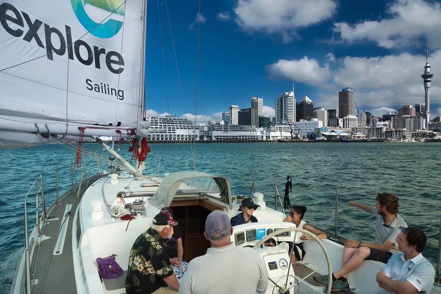 Auckland Harbour 1.5-Hour Sailing Cruise - Under the Harbour Bridge and past Westhaven Marina