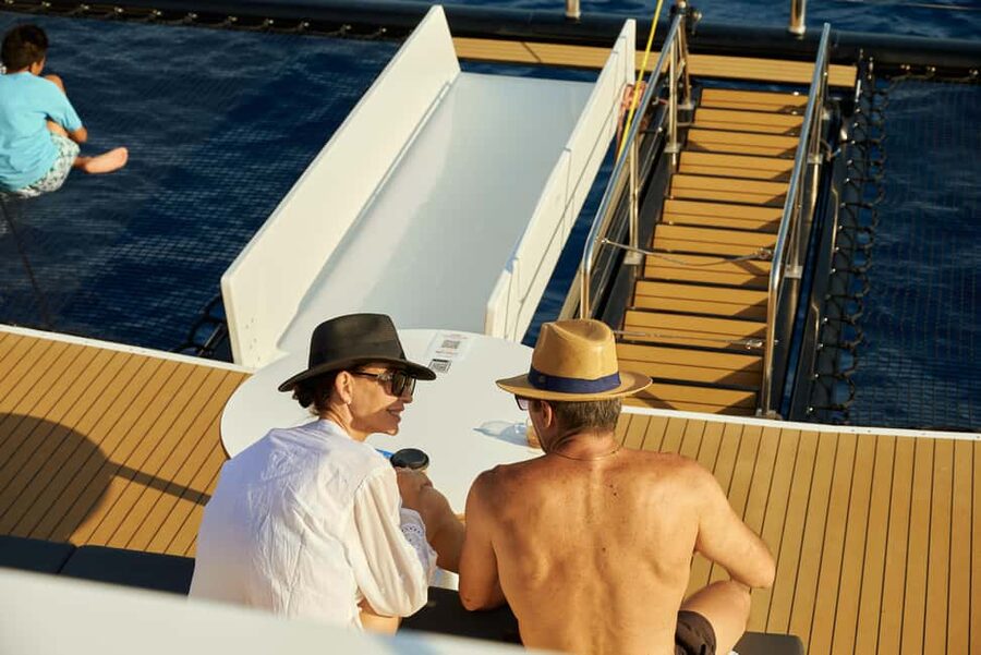 Balos & Gramvousa Catamaran Trip: Meals, Drinks & Transfer - Lunch afloat and the short crossing to Gramvousa