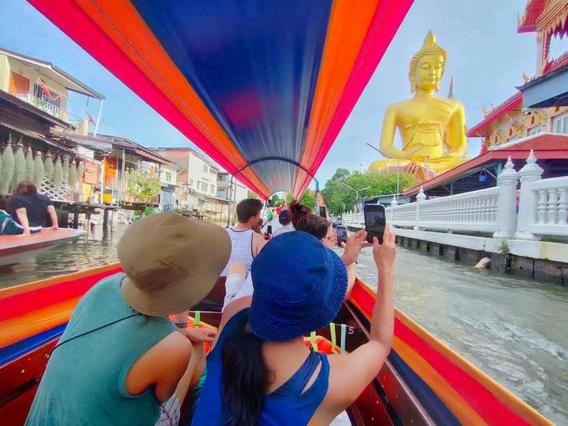 Bangkok: Longtail Boat Canal Cruise - Wat Paknam and Bangkok’s giant Buddha