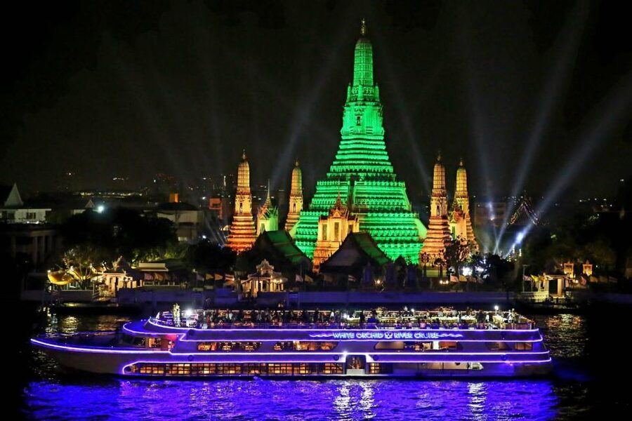 Bangkok: White Orchid Chao Phraya Dinner Cruise - From the Memorial Bridge to Rachawongse