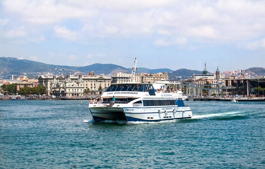 Barcelona: Boat Tour in Las Golondrinas - Leaving from Portal de la Pau beneath Columbus