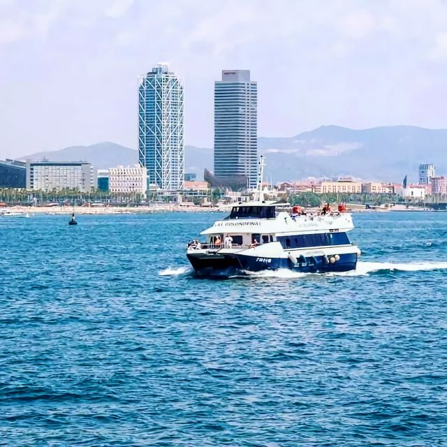 Barcelona: Boat Tour in Las Golondrinas - The first stretch through Barcelona’s port