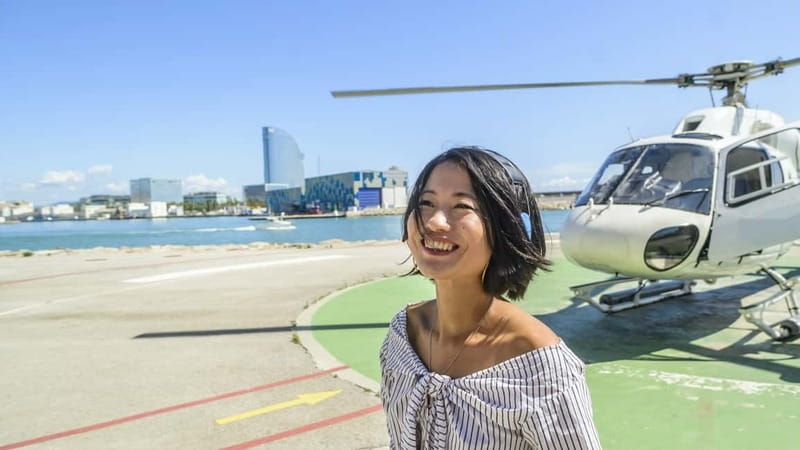 Barcelona: Helicopter Flight & Heliport Boat Transfer - How long are you actually in the air?