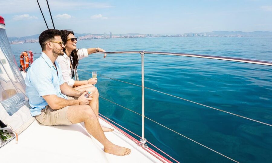 Barcelona: Sunset or Day Catamaran Cruise with Tapa & Drink - Who should book this Barcelona boat trip?