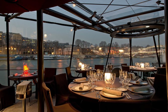Bateaux Parisiens Seine River Gourmet Dinner & Sightseeing Cruise - Dinner, service, and live music