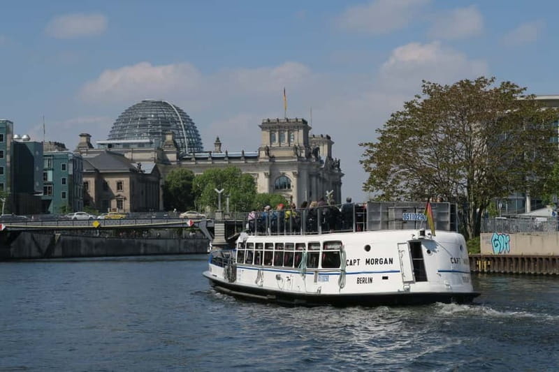 Berlin: Boat Sightseeing Cruise with Audioguide - The return past Bode Museum, TV Tower, and Berlin Cathedral
