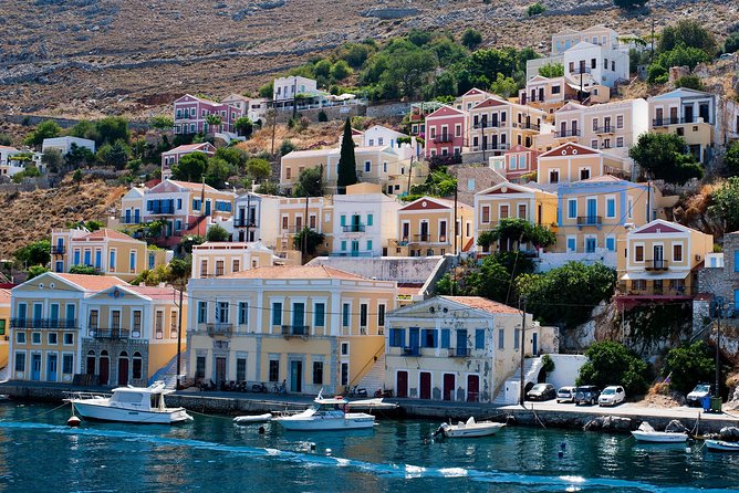 Boat Trip to Symi Island with swimming stop at St George Bay - The morning departure from Rhodes