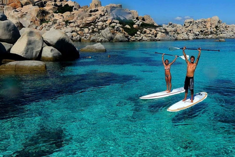 Bonifacio: Catamaran trip with snorkeling at the Lavezzi Islands - Two stops for clear water and easygoing activity