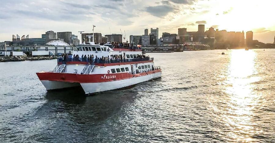Boston: Boston Harbor Sunset Cruise - Setting out from Rowes Wharf
