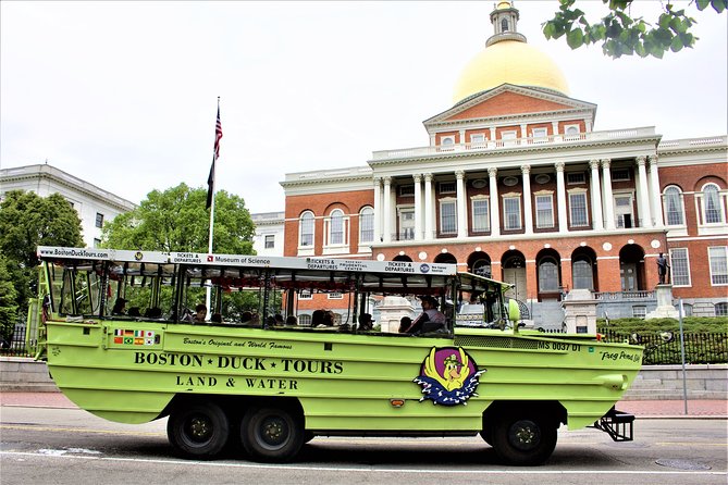 Boston Duck Boat Sightseeing City Tour with Cruise Along Charles River - Government Center, Quincy Market, and the North End area
