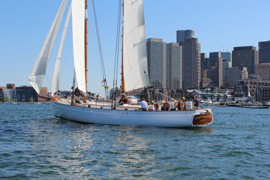 Boston: Harbor Champagne Sunset Sail from Rowes Wharf - The Crew and the Mood Onboard
